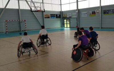 Sensibilisation au basket fauteuil pour les élèves de 4ème